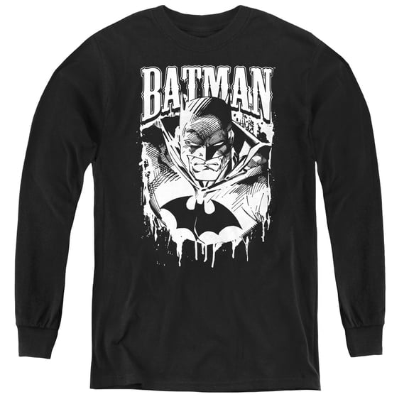 Batman - Bat Metal - Youth Long Sleeve Shirt - X-Large