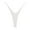 White, variant on Low Rise Elastic Waistband Solid Color Lady Panties Sexy Double Straps Bikini Style Thong