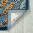 thumbnail image 5 of 4x6 Water Resistant, Indoor Outdoor Rugs for Patios, Front Door Entry, Entryway, Deck, Porch, Balcony | Outside Area Rug for Patio | Dark Blue, Floral | Size: 3'10'' x 5'3'', 5 of 7
