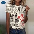 thumbnail image 4 of Camisetas con estampado 3D de Mickey Mouse de verano para mujer, ropa informal de moda urbana, camiseta de manga corta con cuello redondo, camisetas Harajuku, tops, ropa, 4 of 4
