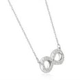 thumbnail image 2 of Pompeii 5/8Ct Diamond Infinity Pendant White or Yellow Gold Necklace 3/4" Wide (H,I1), 2 of 4
