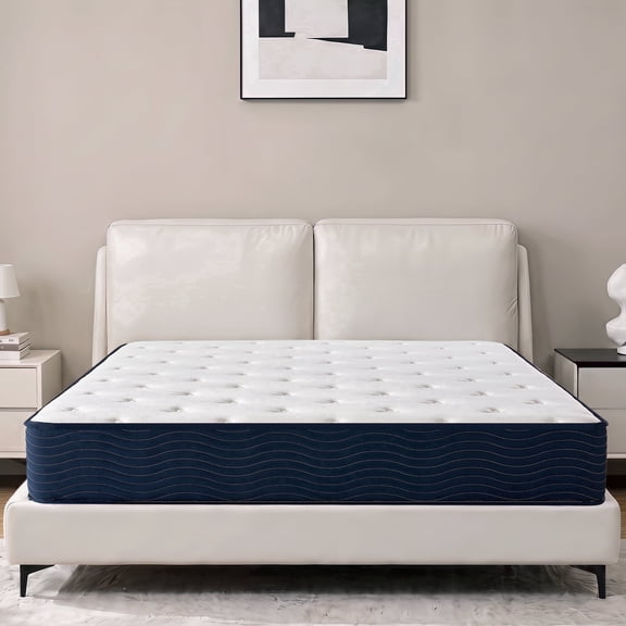Z-Hom 10 Inch Queen Size Mattress, Hybrid Queen Mattress with Pocket Spring, Pressure Relief & Motion Isolation, Medium Firm, Bed Mattress in a Box, 80"L x 60"W x 10"H
