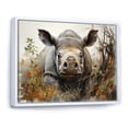 thumbnail image 2 of Designart "Africa Hogs Eccentricities" Animals Floater Framed Canvas Wall Art, 2 of 7