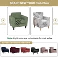 thumbnail image 6 of LKJYER Armchair Slipcovers Printed Chair Covers Armchair 1-Piece Stretch Chair Covers for Living Room Nonslip Outdoor Armchair Slipcover Kids Pets Friendly Furniture Protector, 6 of 7