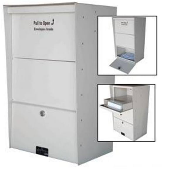 Wall Mount X-Large Letter Locker Mailbox, Gray