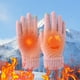 thumbnail image 3 of Guantes de punto para mujer, guantes de invierno para pantalla táctil, impermeables, resistentes al viento, deportivos, suaves y cálidos, guantes térmicos lisos, mitones transpirables para exteriores,, 3 of 5