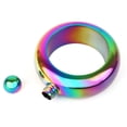 thumbnail image 4 of Toptie Bracelet Flask Gift for Women with Funnel, 3.5 oz Stainless Steel Bangle Flask (Rainbow), 4 of 7