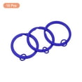 thumbnail image 3 of Uxcell Split Keychain Rings 10Pack Round Flat Key Holder with Open Jump Ring, Dark Blue, 3 of 5