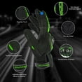 thumbnail image 2 of Guantes de moto BIHAIZG con pantalla táctil completa, color verde XL, 2 of 6