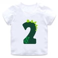 thumbnail image 3 of Camiseta de algodón con dibujos de dinosaurios para niños, regalo de feliz cumpleaños, ropa para niños y niñas, 3 of 5
