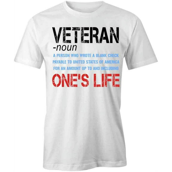 Veteran T-Shirt | Patriotic American White Tee Gift