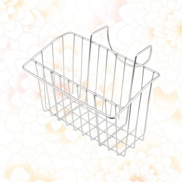 CRILSTYLEO 1Ud Soporte Colgante Para Fregadero Plata De Acero Inoxidable Con Estante Exterior Para