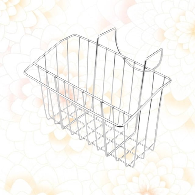CRILSTYLEO 1Ud Soporte Colgante Para Fregadero Plata De Acero Inoxidable Con Estante Exterior Para