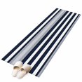 thumbnail image 2 of Dark Blue Washable Runner Rugs 2'x6', and Grey Stripe Abstract Minimalist Stripes Low Pile Throw Entryway Rug Non-Slip Sturdy Edge Binding Carpet for Indoor Bedside Entrance Bedside, 2 of 9