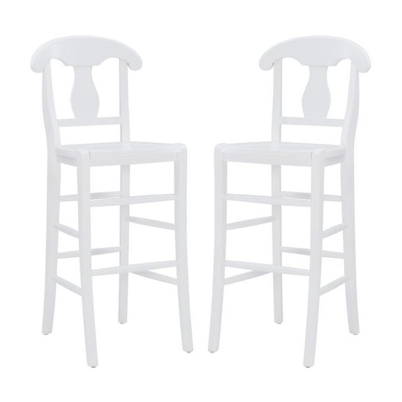 Linon Vander Barstool White Set Of 2