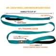 thumbnail image 5 of Olive Paws Modular Dog Leash Set - 6ft Sky Blue Walking Leash + 9ft & 15ft Extensions Combine to 15ft, 21ft, 30ft Long Lead, Padded Two-Handle Design, Lightweight, 5 of 8