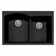 thumbnail image 3 of LaToscana AM8620-64 34 in. Elegance Drop-in Granite Composite 1-Hole Double Bowl Kitchen Sink  Brown, 3 of 4
