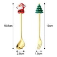 Christmas Gift Box Set;Stainless Steel Spoon Fork Set;Dessert and Ice