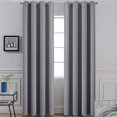 thumbnail image 1 of Cortinas opacas Yakamok con aislamiento térmico, color gris, 132 x 213 cm, 1 of 8