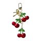 thumbnail image 1 of Fashionable Cherry Key Ring Purse Decoration Everyday Use Fruit Shape Keychain Fashionable Women Handbag Accessory, 1 of 4