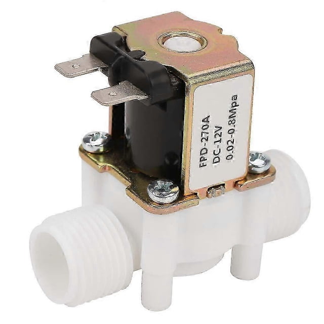 Dc12V Normally Closed Water Solenoid Valve G1/2-Inch Plastic Electrical Solenoid Valve Dispenser