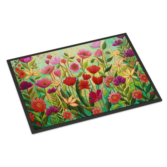 Wild Beauty Flowers Door Mat