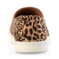 thumbnail image 2 of SUN STONE Womens Beige Animal Print Tiger Twin Side Gore Scalloped Cushioned Mariam Round Toe Platform Slip On Athletic Sneakers Shoes 6.5 M, 2 of 4