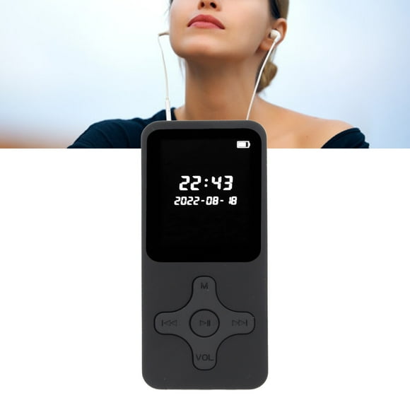Reproductor de Música, Pantalla Digital LCD 1.77 Pulgadas 5.0 Libro eléctrico Ultra Thin Video Playback mp3 Mp4 Player para Senderismo