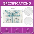 thumbnail image 2 of Erosebridal Blue Dragonfly Placemats Set of 4,Flower Dandelion Table Mats for Dining Table Set of 4 12"x18",Animal Decor, 2 of 4