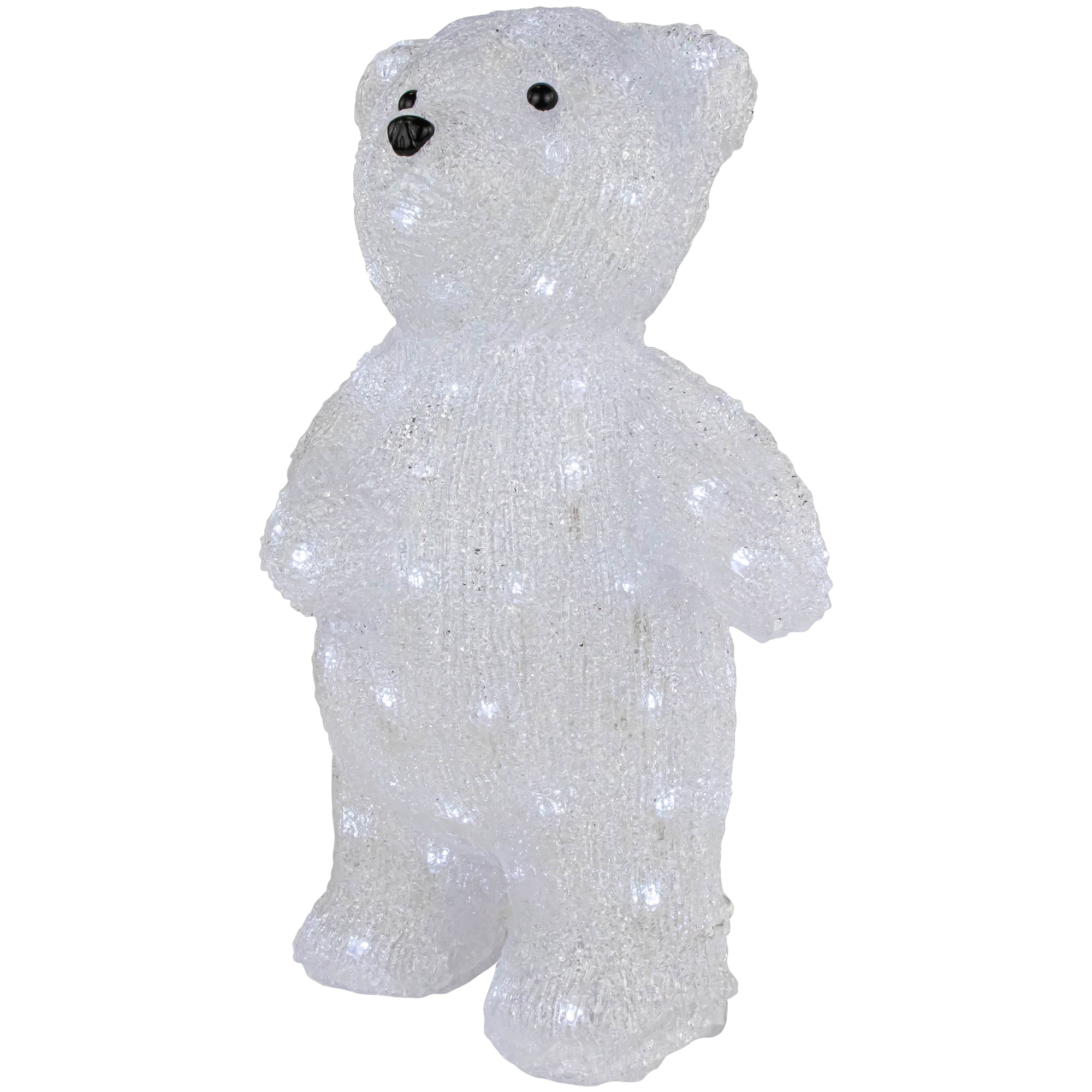 16.5" LED Lighted Commercial Grade Acrylic Polar Bear Outdoor Christmas Decoration