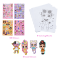 thumbnail image 2 of LOL Surprise Dolls Girls Art Kit Stickers Markers and Crayons 150 Piece Set, 2 of 9