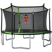 Sportspower BouncePro 14ft Trampoline Meets ASTM Safety Standards, Heavy-Duty Rust-Resistant Steel Frame, UV-Resistant Jump Mat & Safety Net