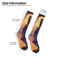 thumbnail image 2 of Sikiie Neon Rabbit In Archway Print Knee Socks, High Socks Long Stretchy Sock Women Knee High Stocking, Long Socks for Women, 2 of 6