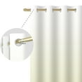thumbnail image 4 of Nanqianyi Light Yellow White Ombre Blackout Curtains for Bedroom/Living Room, Energy Efficient Thermal Insulated Grommet Window Drapes 52" Wx84" L 2 Panels, 4 of 7