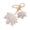 White, variant on Kkkded Rhinestone Keychain Maple Leaf Pendant Keychain with Sparkling Rhinestones - for Car and Backpack