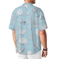 thumbnail image 2 of Coastal Seashell Elegant Beach-Inspired Men'S Short-Sleeved Shirts with All-Over Prints for Indoor and Outdoor Wear, 2 of 6