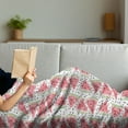 thumbnail image 3 of Watermelon Soft Flannel Fleece Throw Blanket, Watercolor Illustration of Triangle Slices and Scattered Fruit, Cozy Plush for Indoor and Outdoor Use, 50" x 60", Coral Pale Green Black, by Ambesonne, 3 of 5