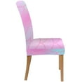thumbnail image 3 of RYLABLUE Fantastic Fish Skin with Scale Pattern Mermaid Stretch Chair Cover Protector Seat Slipcover for Dining Room Hotel Wedding Party Set of 1, 3 of 5