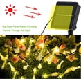 thumbnail image 4 of Guirnalda de luces LED solares en forma de lágrima, con burbujas, forma de perla redonda, gypsophila, decoración navideña impermeable para exteriores, luz solar blanca cálida, 5 m, 20 luces, 4 of 5