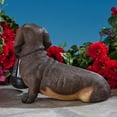 thumbnail image 6 of Bits and Pieces 9" Dachshund Dog Garden Statues, Solar Lantern, 6 of 7