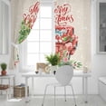 thumbnail image 5 of Fsddascl Christmas Blackout Curtains for Bedroom/Living Room, Thermal Insulated Kitchen Curtains, Red Truck Pine Tree Snowflake Branches Flowers Grommet Darkening Window Treatment Drapes 52"x84"x2, 5 of 6