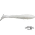 thumbnail image 3 of Keitech Fat Swing Impact 3.8'' Black Shad 6pk, 3 of 11