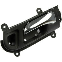 Dorman 81466 Front Driver Side Interior Door Handle for Specific Honda Models, Chrome Lever; Black Housing