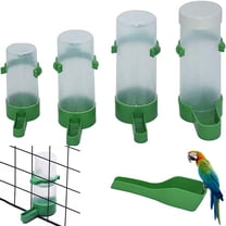 Walbest 5Pcs/set Automatic Bird Feeder Bird Cage Water Dispenser Food Bottle Bowl Hanging Drinker Container for Parrots Parakeets Budgie Cockatiel Lovebirds Finch, Feeding Tools