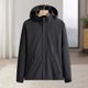 thumbnail image 5 of Trekking Senderismo Chaqueta Esquí Pesca UUnisex Abrigo deportivo a prueba de viento (XXL hombre) Negro Chaqueta de bombardero, 5 of 5