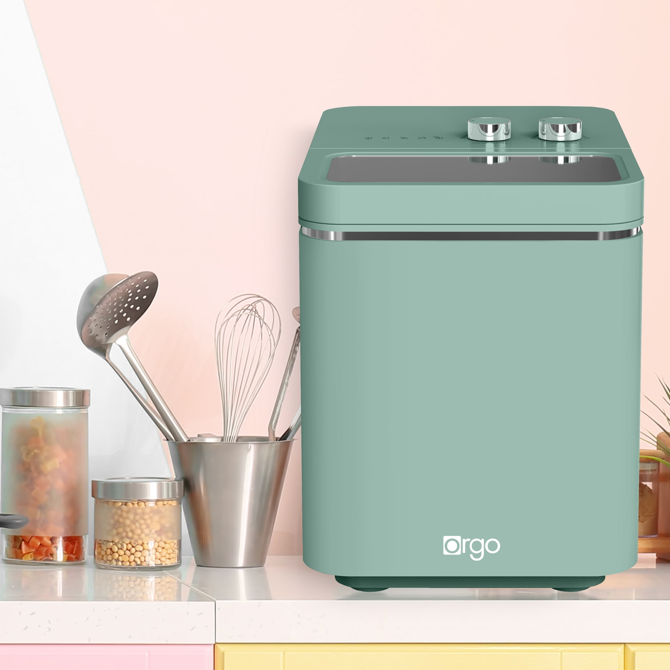 Orgo 26 lbs Capacity Retro Countertop Ice Maker