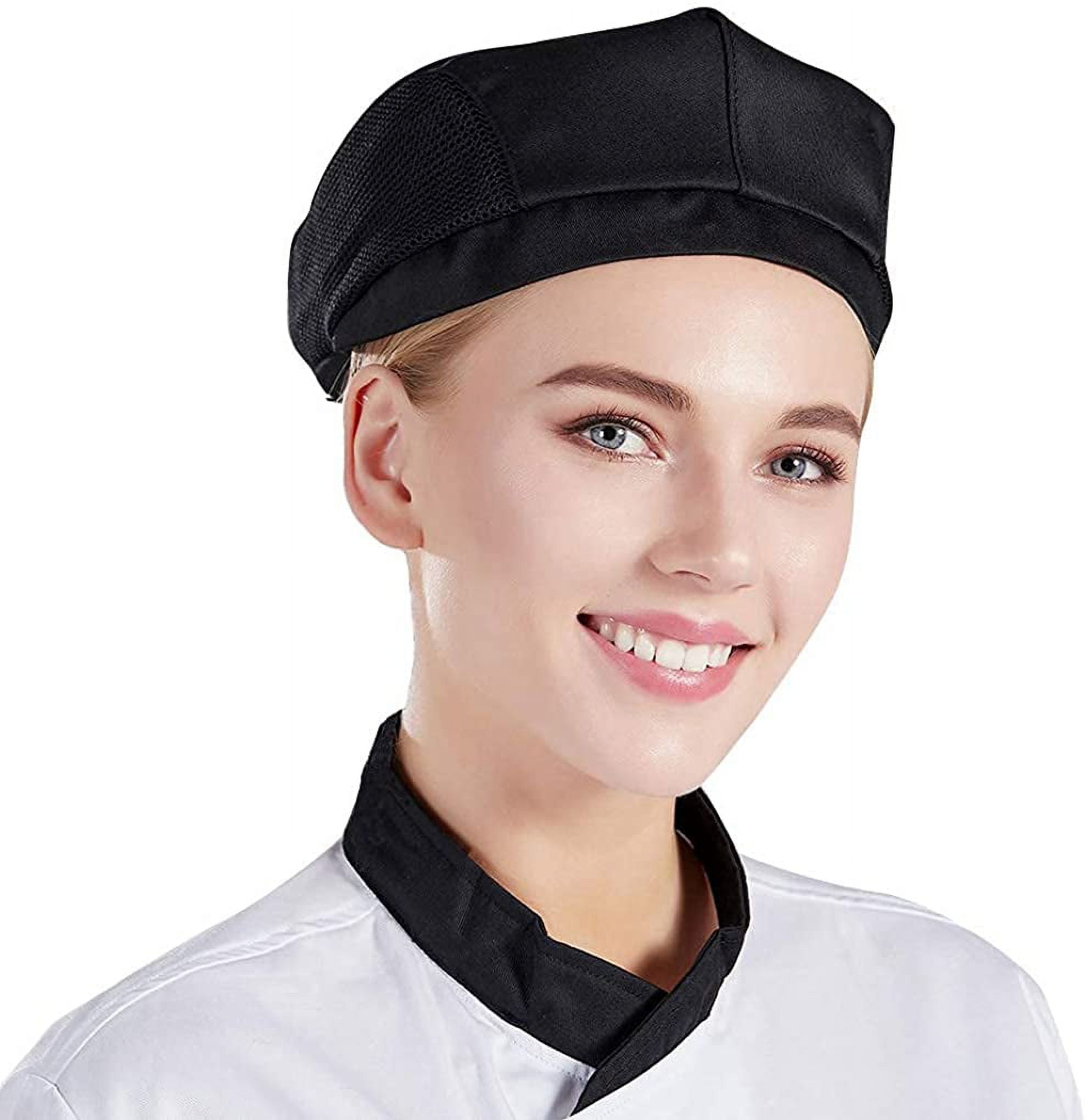 1pc, Adults Chef Hat, Chef Cap For Men Women, Adjustable Cooking Hat With  Elastic Band, Reusable Chefs Hat, Professional For Kitchen Coffee Restaurant