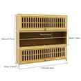 thumbnail image 2 of 7-Tier Shoe Cabinet, Shoe Cabinet with Flip-up Doors White 110*32*106cm, 2 of 16