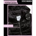 thumbnail image 2 of Steve Madden Girls Puffer Jacket Insulated Quilted Long Length Winter Parka Jacket for Girls, 2 of 7