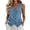 Blue, variant on TGSLY Fall Denim Vest for Women Lightweight V Neck Button Down Jean Jacket Relaxed Casual Solid Color Sleeveless Layering Waistcoat M